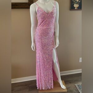 NWT B Darlin Pink Sequin Prom Dress Size 5/6
